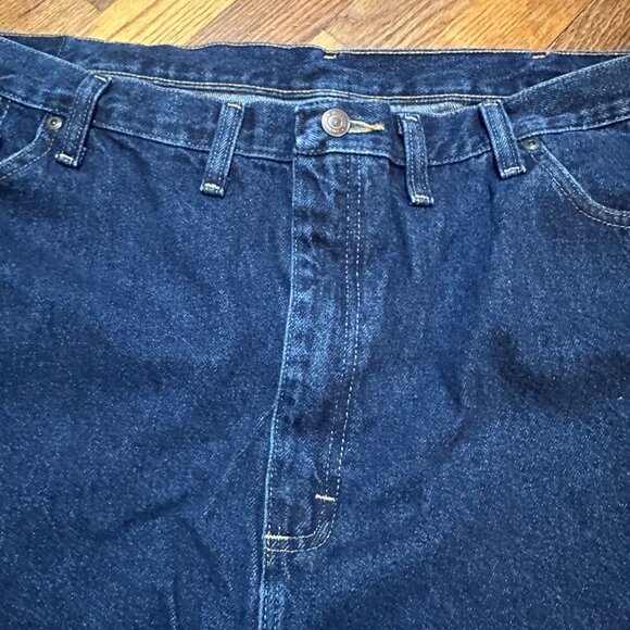 Wrangler Regular Fit Medium Wash Straight Leg Jeans Men’s Size 46 x 30 Y2K - Picture 3 of 14